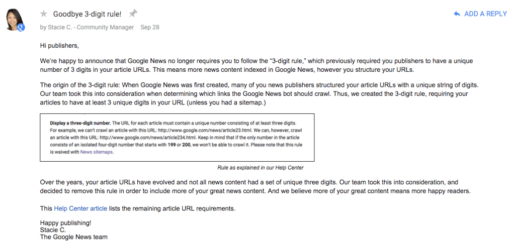 Google News : L'id dans l'url, c'est fini !